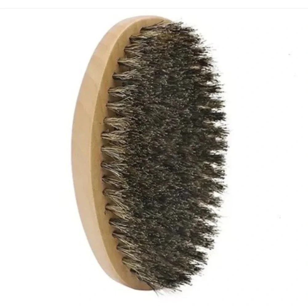 Boar's Hair Beard Brush & Natural Sandalwood Beard Comb Grooming Kit for‎ Men